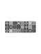 Douceur d'Intérieur Rectangular Kitchen Mat with Anti-slip Underlay Grey 120x45εκ.