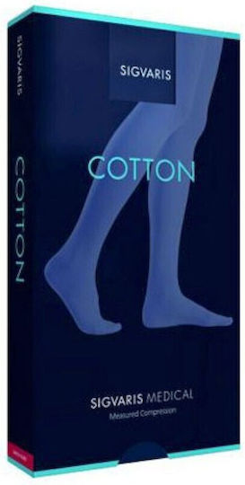 Sigvaris Cotton Short Κάλτσες Κάτω Γόνατος Διαβαθμισμένης Συμπίεσης 18-21 mmHg Μπεζ