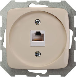 Powerp 1plug Pc Unfr Rj45 Sand