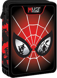 Ученически Несесер Двойно Пълен 15х5х21 Spiderman Eyes