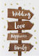 Mini Greeting Card "Wedding Love Happiness Fami...