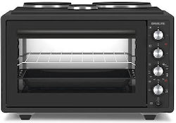 Davoline Urban Chef 3703 Ηλεκτρικό Φουρνάκι 37lt με 3 Εστίες Μαύρο Davoline Urban Chef 3703 Ηλεκτρικό Φουρνάκι 37lt με 3 Εστίες Μαύρο