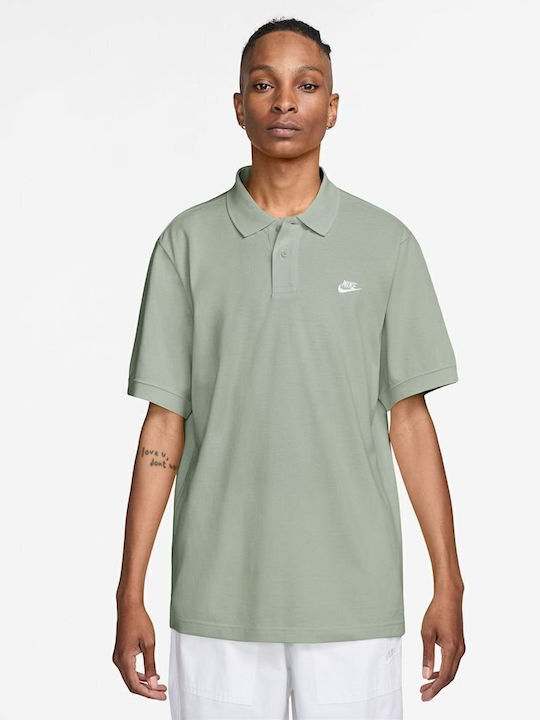 Nike Club Polo Polo Μπλούζα Κοντομάνικη Πράσινη