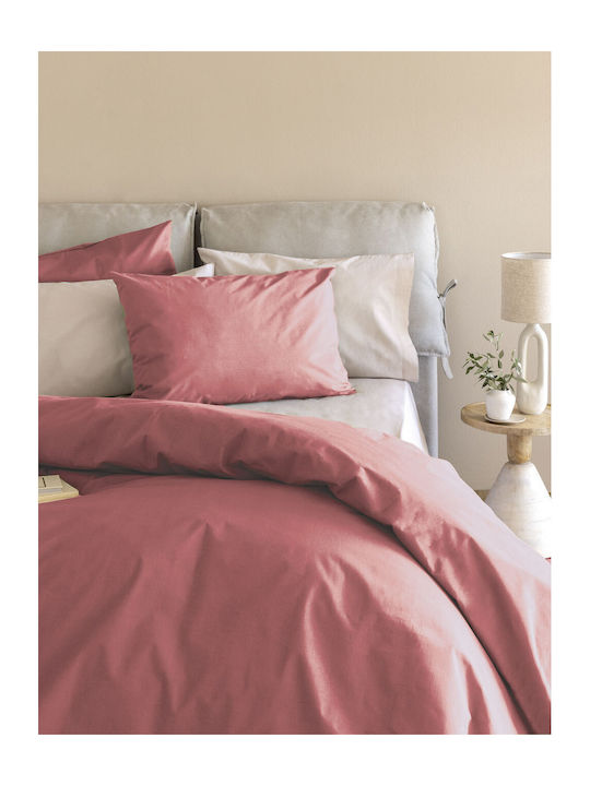 Palamaiki Чаршаф King Size с Ластик 180x200+32см. Тухла