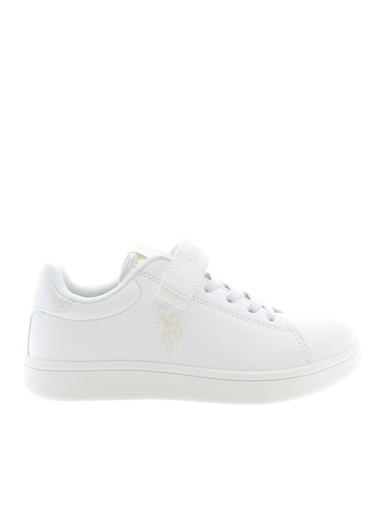 U.S. Polo Assn. Kids Sneakers with Scratch White