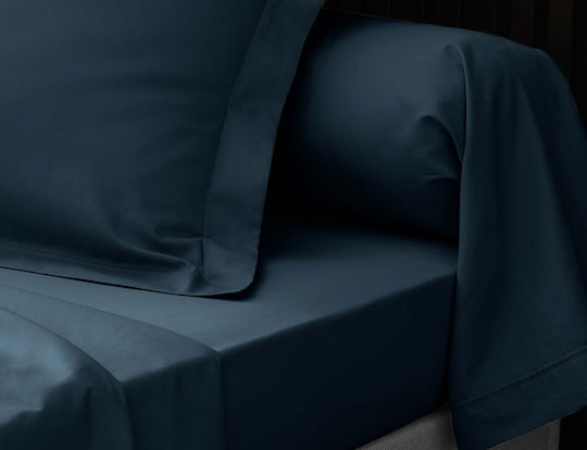 Douceur d'Intérieur Percaline Σεντόνι King Size 300x240εκ. Night Blue