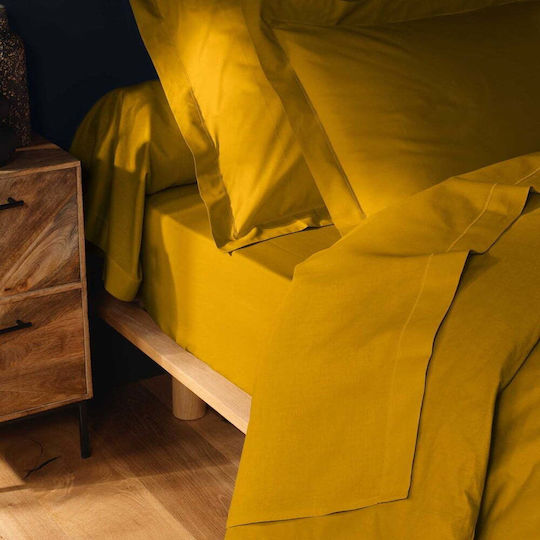 Douceur d'Intérieur Lina Σεντόνι King Size 300x240εκ. Yellow