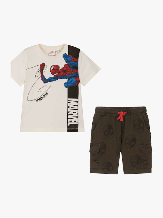 Kids' Set with Shorts Summer 2pcs Ecru
