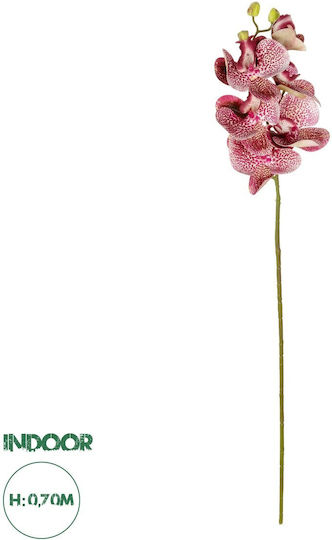 Globostar Artificial Decorative Pink Orchid Branch 21412 Y70cm