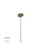 Globostar Artificial Decorative Green Sunflower Branch 21378 Y60cm