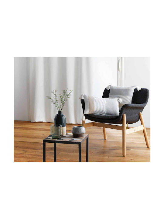 Douceur d'Intérieur Sofa Cushion Iliade Douceur Made from 100% Cotton Grey 1608224 40x40cm