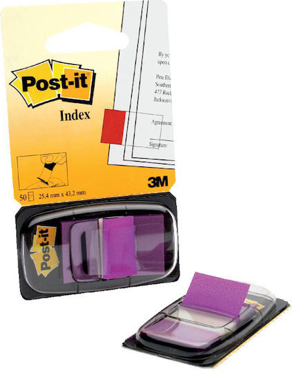 3M Post-it отметки за книги 25.4 x 43.2 мм лилави MMM680PUR