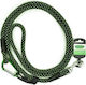 Lesă reglabilă de plimbare Ropet 13mm X 110-200cm Negru-Verde