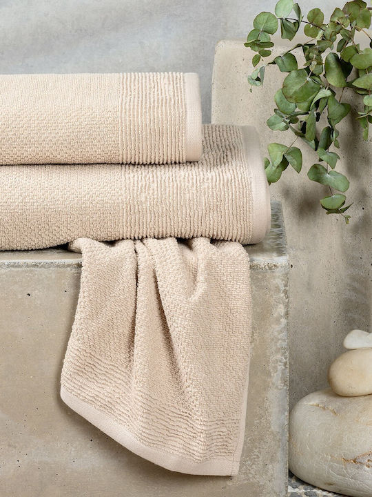 Melinen Σετ Πετσέτες Μπάνιου 3τμχ Haus Beige Βά...