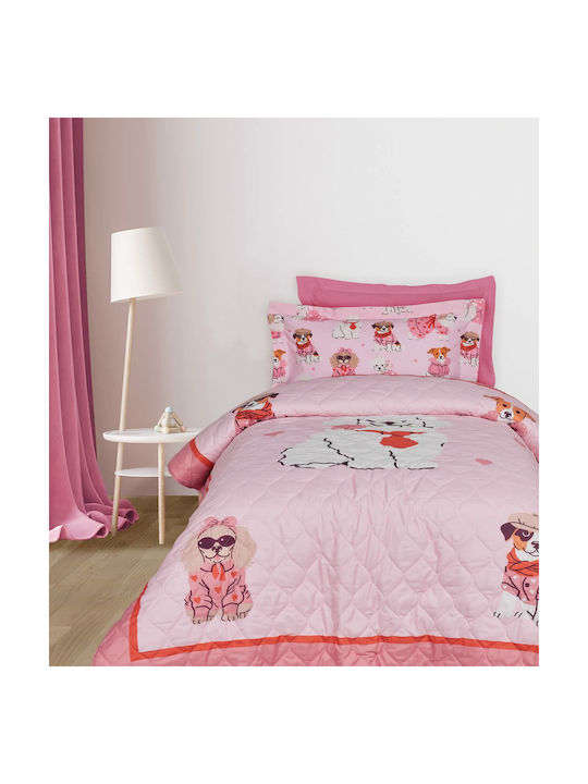 Das Home Kinderdecken Einzel 4938 Rosa 160x220cm