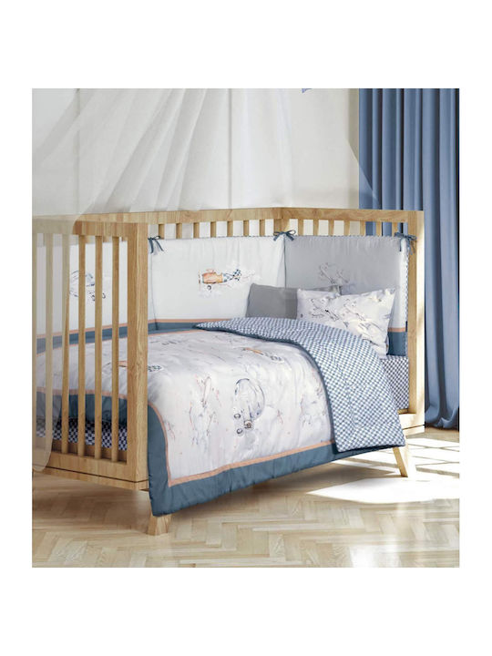 Greenwich Polo Club Baby Quilt 8852 110x150cm Grey