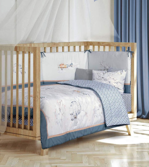 Greenwich Polo Club Baby Quilt 8852 110x150cm Grey