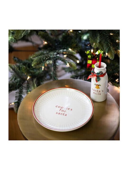 Pearhead Ceramic Santa Plate and Mug Set Pearhead Ceramic Santa Plate and Mug Set