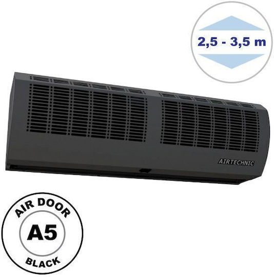 Ușă de aer Airtechnic A5.20 Perdea de aer Lățime 200cm Debit maxim de aer 4600m³/h Negru