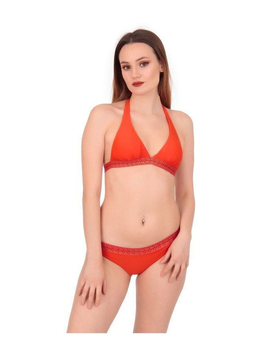 Silia D Set Bikini Τριγωνάκι Πορτοκαλί
