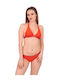 Set Bikini Τριγωνάκι Πορτοκαλί
