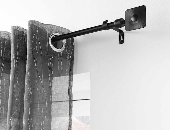 Douceur d'Intérieur Bare Pliabil Metalic Pentru Perdele Sarita Single Φ19mm 210-120cm Negru Douceur d'Intérieur Bare Pliabil Metalic Pentru Perdele Sarita Single Φ19mm 210-120cm Negru