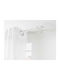 Douceur d'Intérieur Extendable Metallic Curtain Pole Stylea Single Φ19mm 210-120cm White