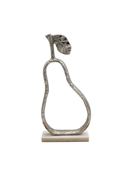 Pară Decorativă pentru Masă Fylliana Fl24507 Culoare Argintie 15x35cm