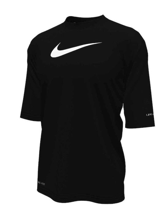 Nike Hydroguard Παιδικό Μαγιό Μπλούζα Μαύρη