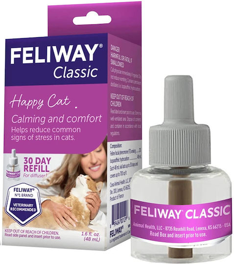 Feliway Classic Пълнител 48ml – Пълнител за Намаляване на Стреса при Котки