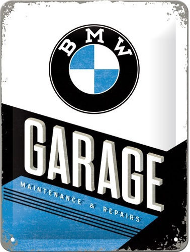 Nostalgisches Metallschild BMW Garage
