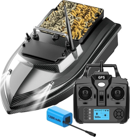 Barcă Plantat Nădit Momit Iuni U06 GPS 12000mAh 500m 2kg 10km/h Telecomandă 2.4GHz