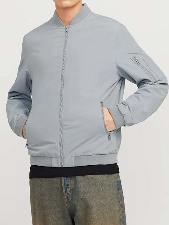 Jack & Jones Μπουφάν Bomber Γκρι, Ultimate Grey