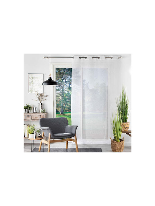 Douceur d'Intérieur Κουρτίνα με Τρουκς Λευκή 140x240εκ.
