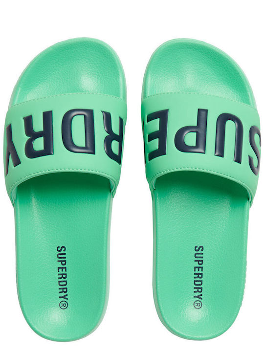 Superdry Core Graphic Slapi Bărbați Verde Slides