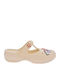 Jomix Women's Beige Clogs 250427-Ecru