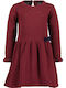 Children's Dress Knitted Burgundy