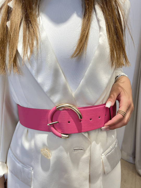 Wide Women's Belt Fuchsia