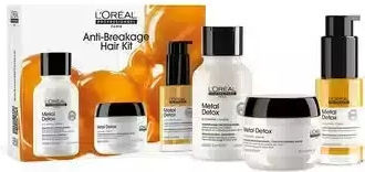 L'Oréal Professionnel Anti-Breakage Hair Care Set for Oily Hair with Shampoo, Mask & Oil 3 Pieces