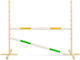 Jumping Obstacle Hobby Horse 160cm H-120 Cm Two Bars Yellow Green