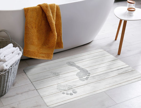 Douceur d'Intérieur Πατάκι Μπάνιου Λευκό 35x45εκ.