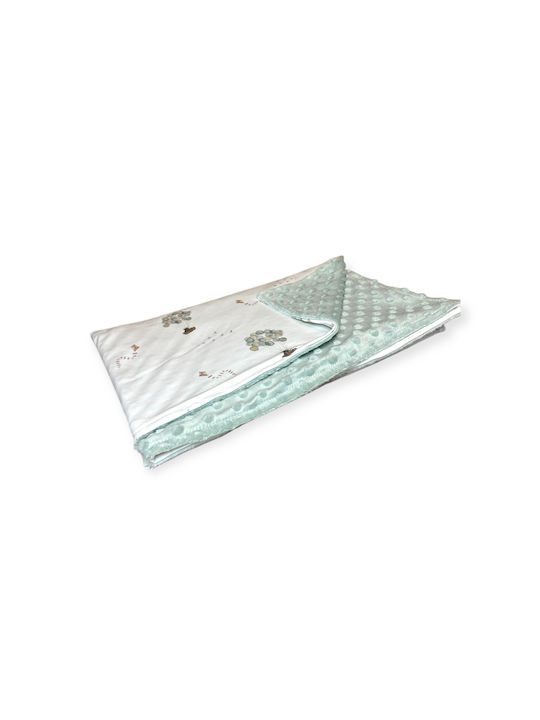 Grandes Suenos Blanket Cot Cotton Green 110x150cm