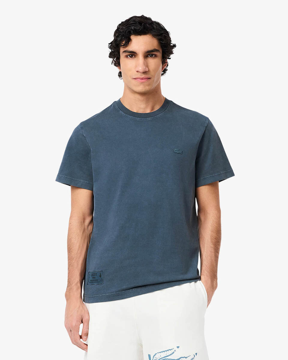Tシャツ・カットソー LACOSTE Men T Shirts TH9894 C7Z Blue Lacoste T-shirt Steel Blue TH9894-C7Z | Skroutz.mt