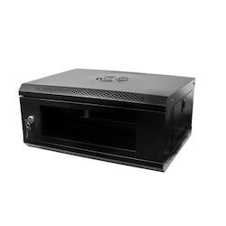 Rack metalic de podea 19'' 4U ușă de sticlă 225x515x400 mm