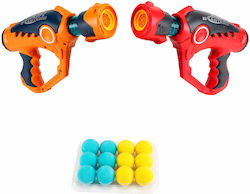 Set 2 Air Blasters 12 Eva Foam Balls 24.5x6x14.5 Cm