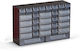 30-Compartment Black Drawer Unit Agroequip