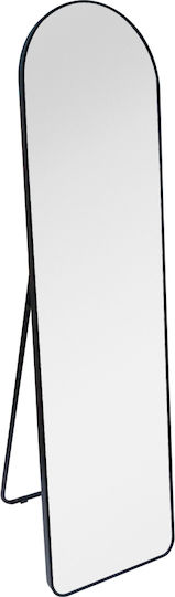Liberta Semiramis Gewölbter Schwarzer Boden- oder Standspiegel 150x40cm Liberta Semiramis Gewölbter Schwarzer Boden- oder Standspiegel 150x40cm