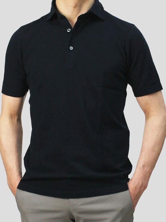 Gran Sasso Polo Short Sleeve Black