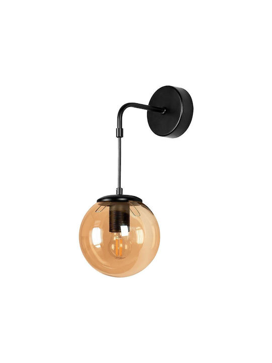 City Lux Modern Lumină de Perete cu Soclu E27 Negru