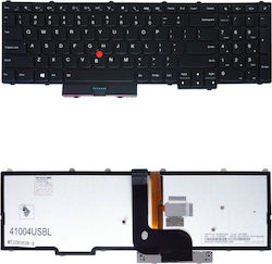 Tastatură laptop Lenovo Thinkpad P50 P51 P70 P71 00pa370 00pa247 00xh726 00xh720 00xh715 00pa339 00pa407 00pa298 00pa296 US Iluminare de fundal Pointer Negru Cod 41004usbl